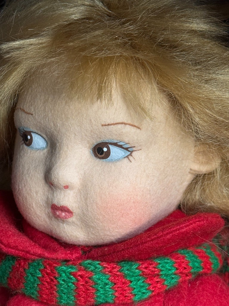 Haut Melton Wintertime Edith The Lonely Doll Little Bear Steiff Set New in Box