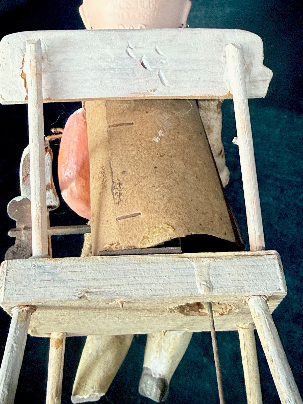 Reproduction of Antique French Paris Bebe 10” Doll Mechanical Rocker Chair