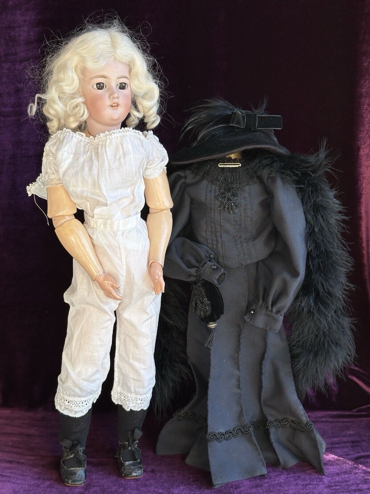 Antique German 21” Simon Halbig 1159 Fashion Lady Bisque Head Gibson Girl Doll