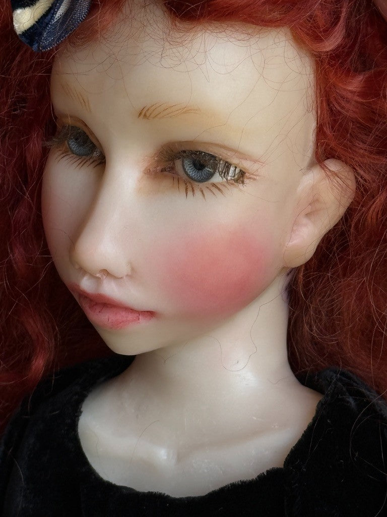 OOAK 25" Polymer Resin (?) Sylvie Doll by Roseweb Originals by Artis Kristy Hall