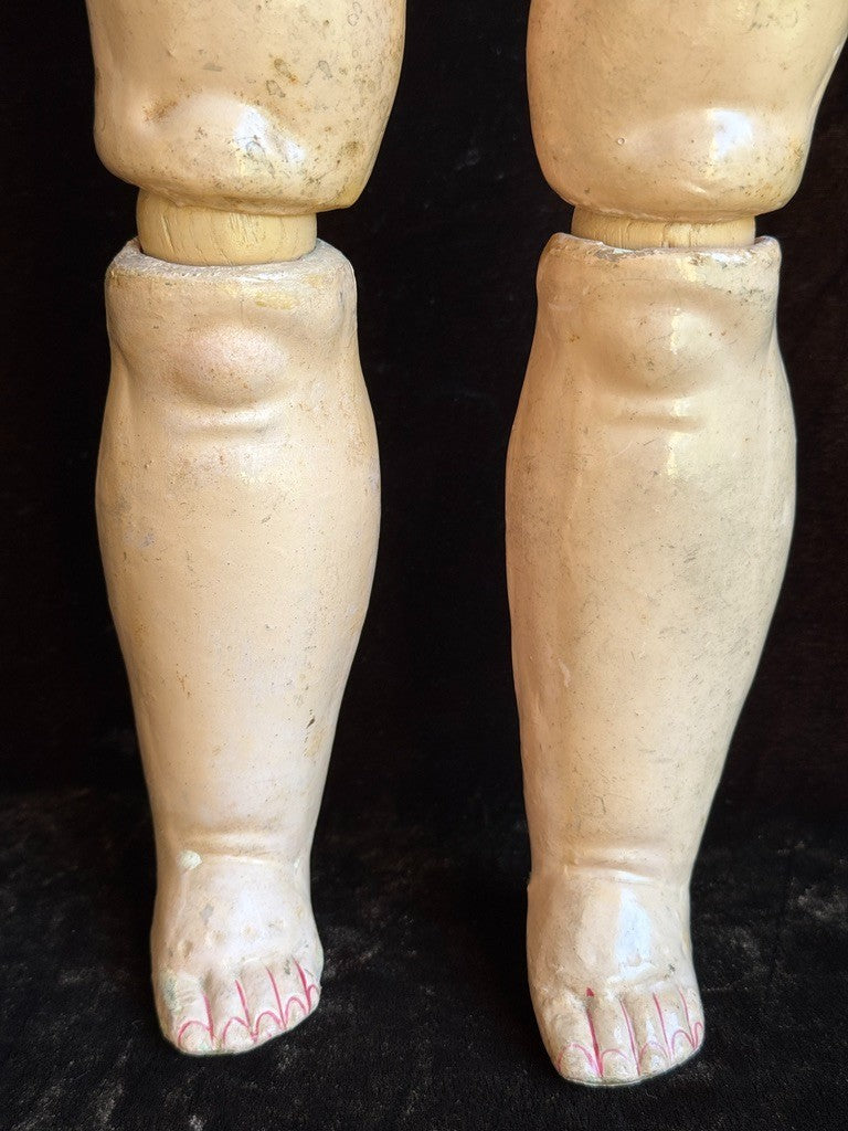 Antique German 25" Gebruder Kuhnlenz 165 Bisque Head Doll