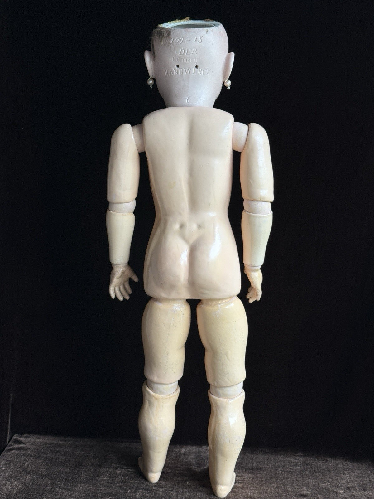 Antique German 30” Heinrich Handwerck 109 Dep Bisque Head Doll