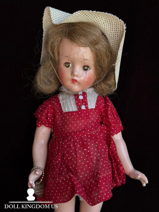 Vintage Effanbee 14" Composition Suzanne Doll with Original Tag