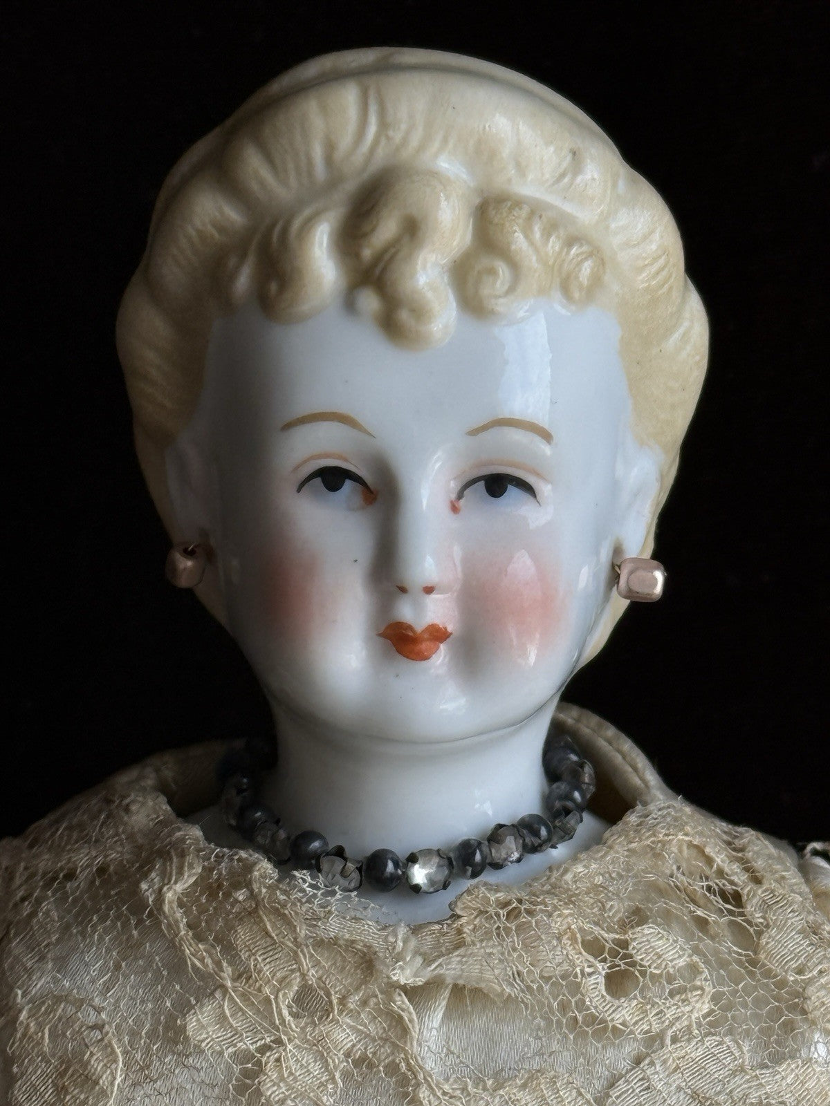 Antique 14” Made in Japan China Shoulder Head Bride Doll