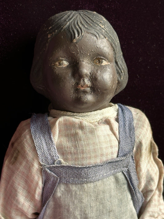 Antique American Horsman (?) Early Composition Dark Complexion Character Doll