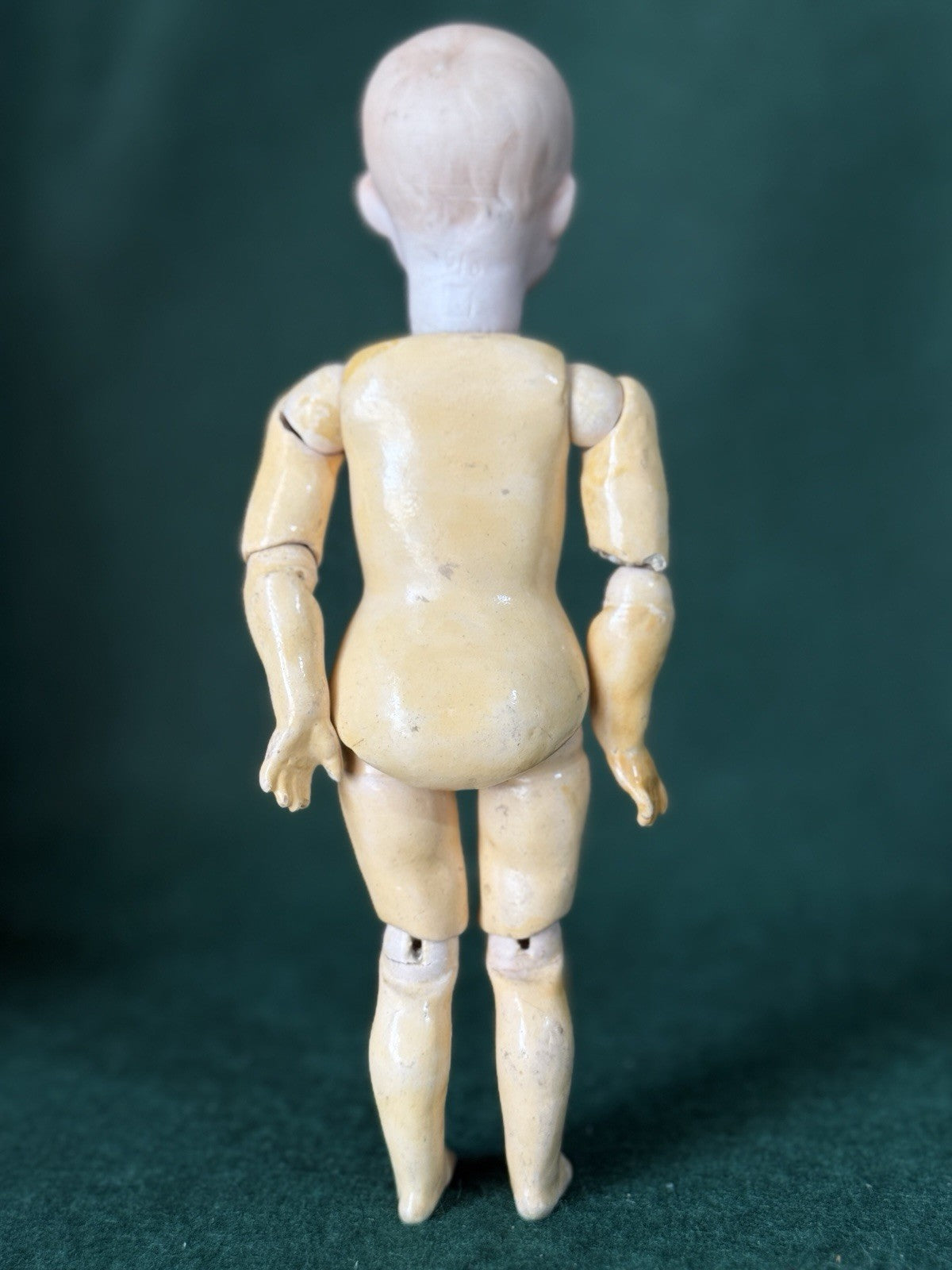 Antique German 8.5” Gebruder Heubach Bisque Head Character Boy Doll
