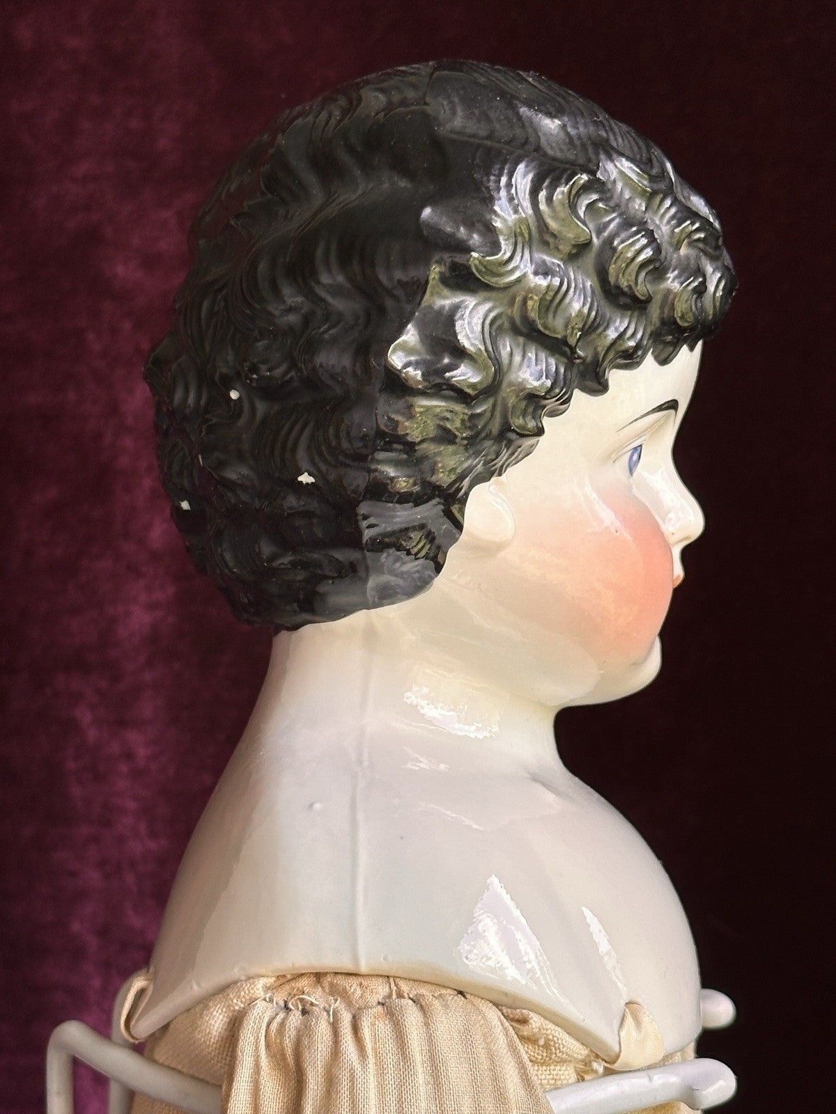 Rare Antique German 24.5” ABG Alt Beck Gottschalck 1086 China Head Boy Doll