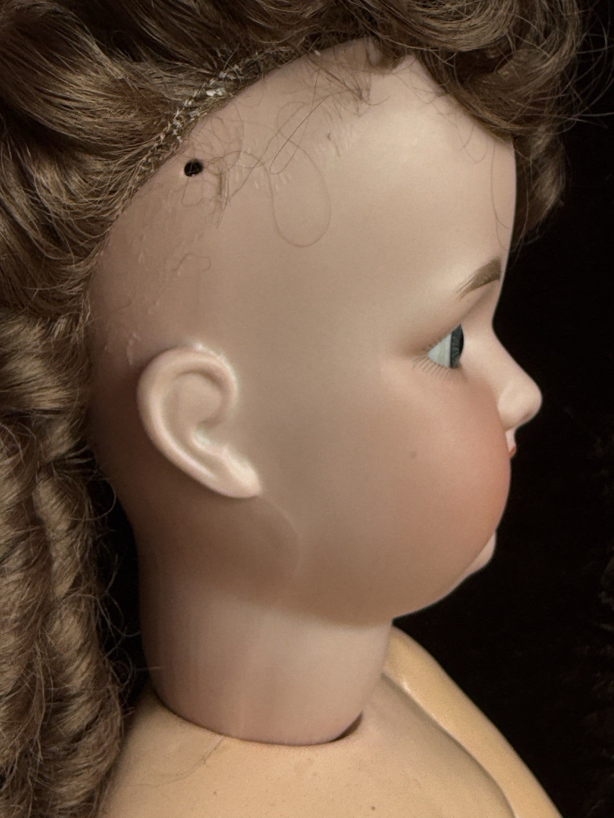 Large Antique German 34” Armand Marseille Bisque Head Doll