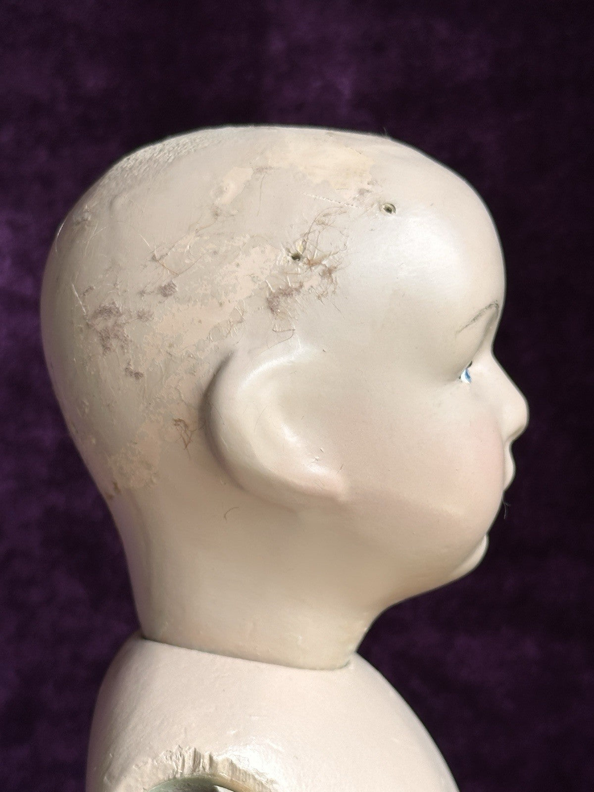 Antique American Schoenhut 16" Wooden Jointed Boy Doll