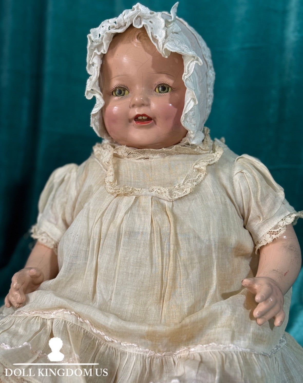 Antique 1920’s Acme Toys Composition Baby 18” Doll