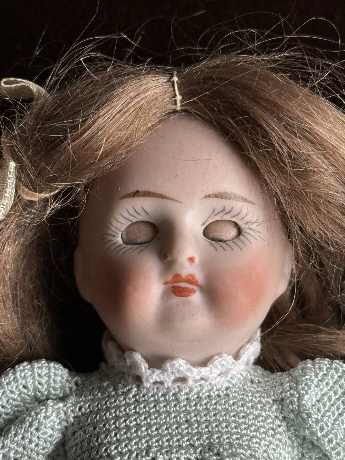 Antique German 4.5” Kestner 208 All Bisque Mignonette Dollhouse Doll