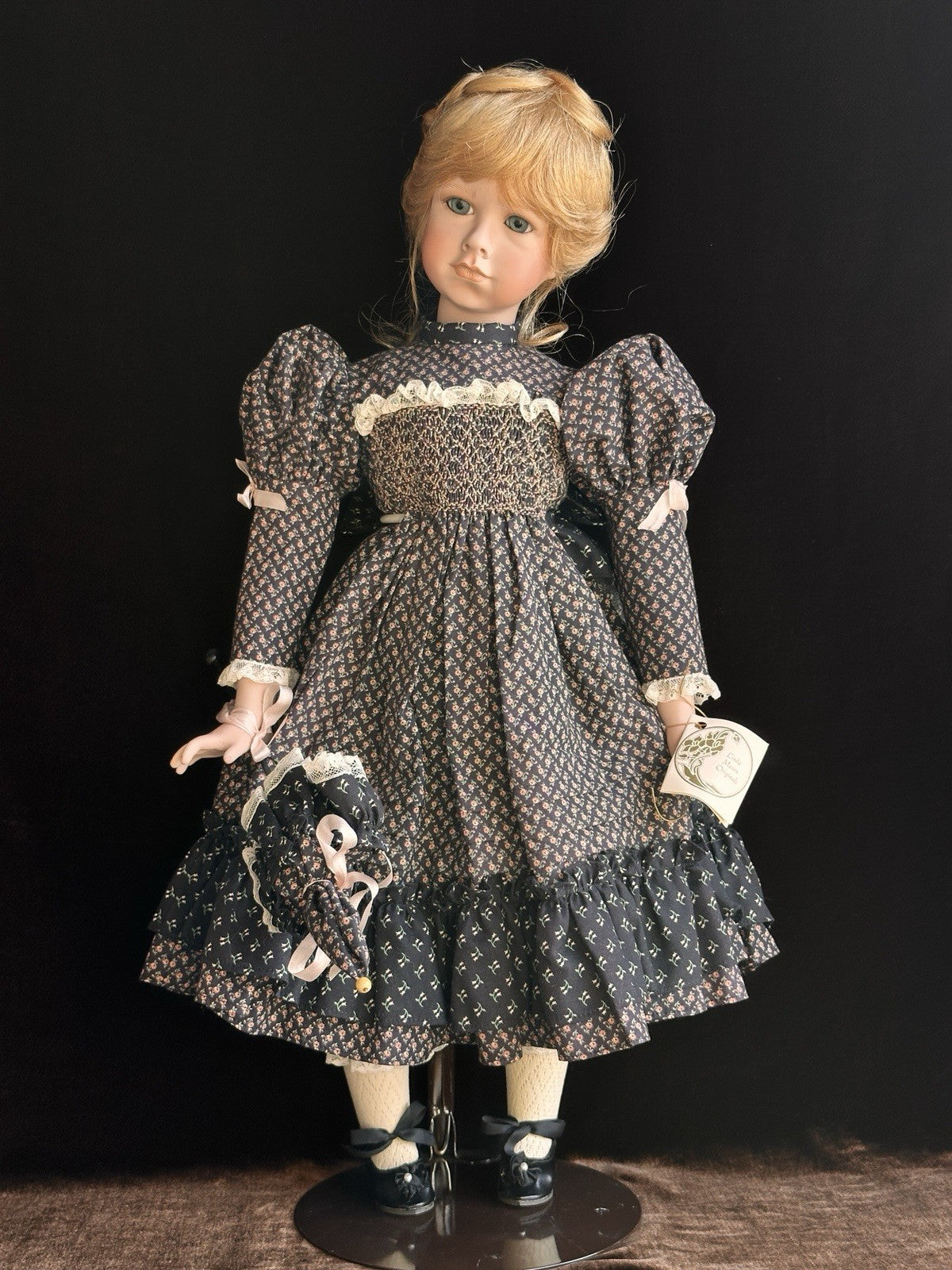 Collectible Porcelain 23” Linda Mason Originals Victoria Rose Doll LE 50