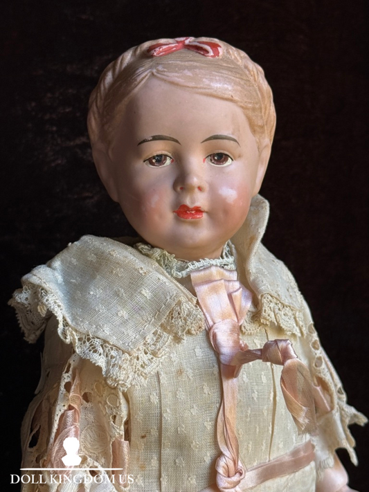 Rare Antique German 12.75” Wagner & Zetzsche Inge Composition Art Character Doll
