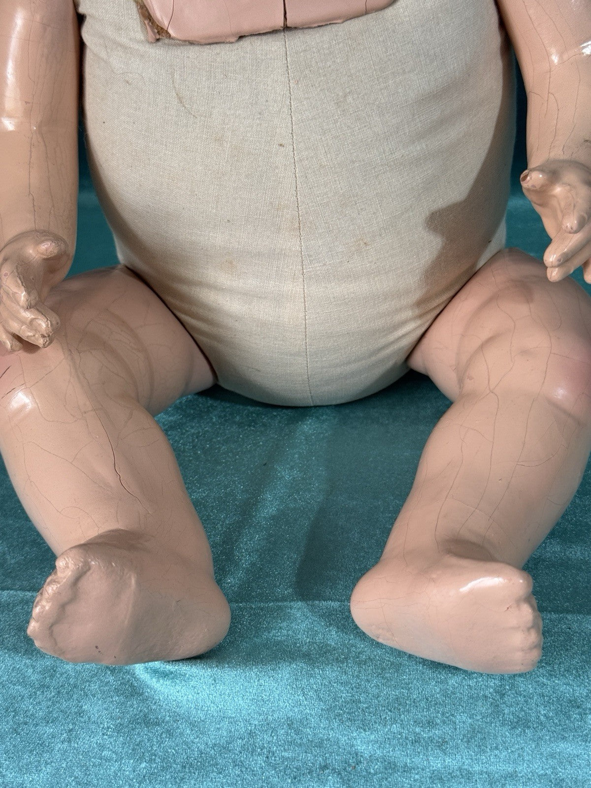 Antique 1920’s Acme Toys Composition Baby 18” Doll