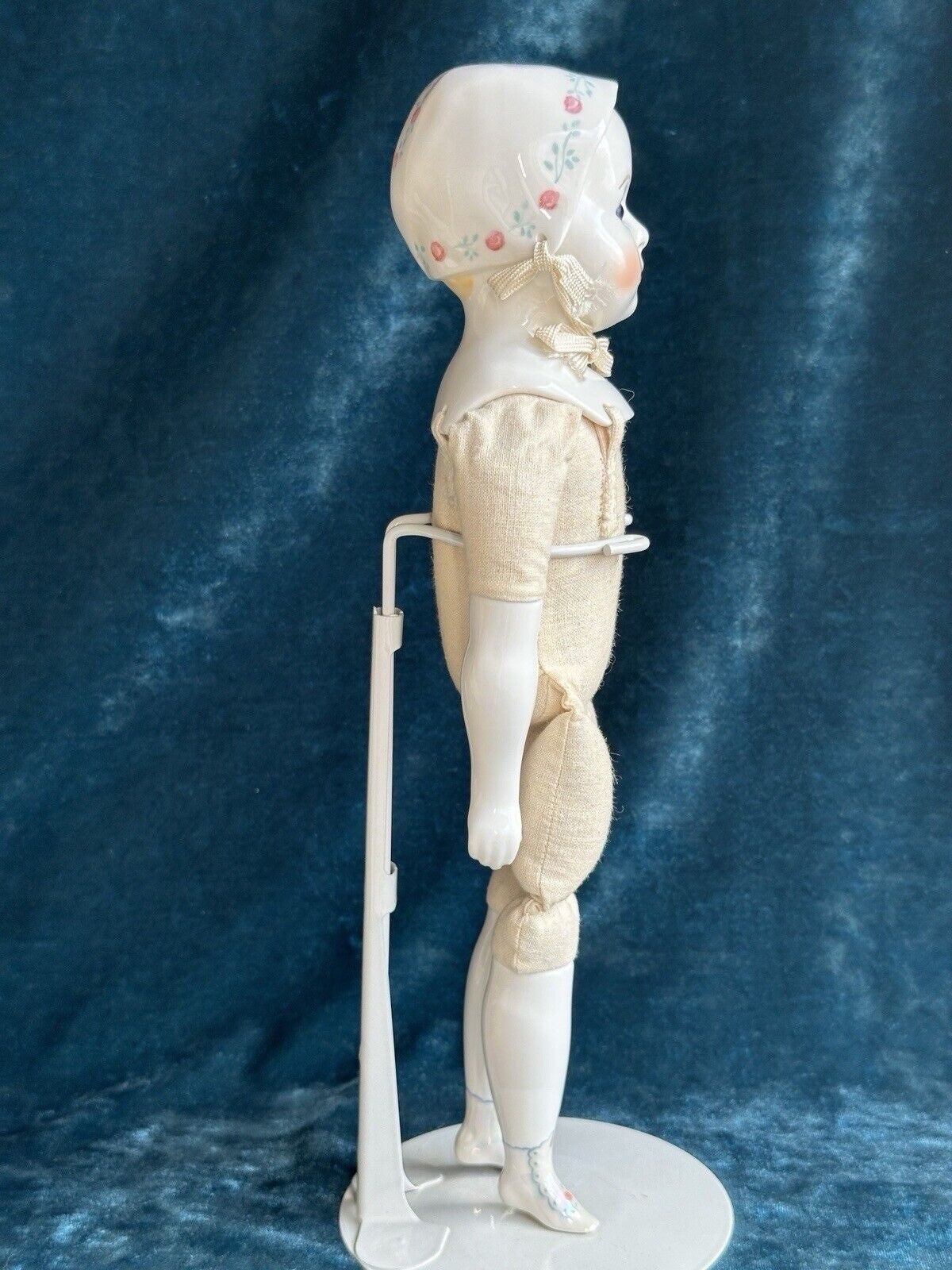 Rare 12.5” Vintage 1948 Emma Clear Signed Stuart Baby China Doll Glass Eyes