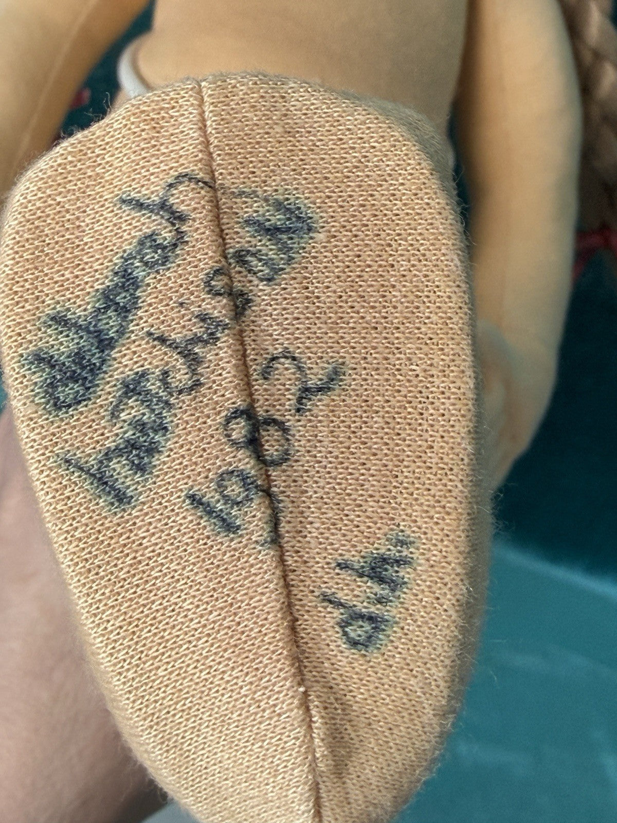 Vintage Artist Stockinette Face Painted 18” Girl Doll