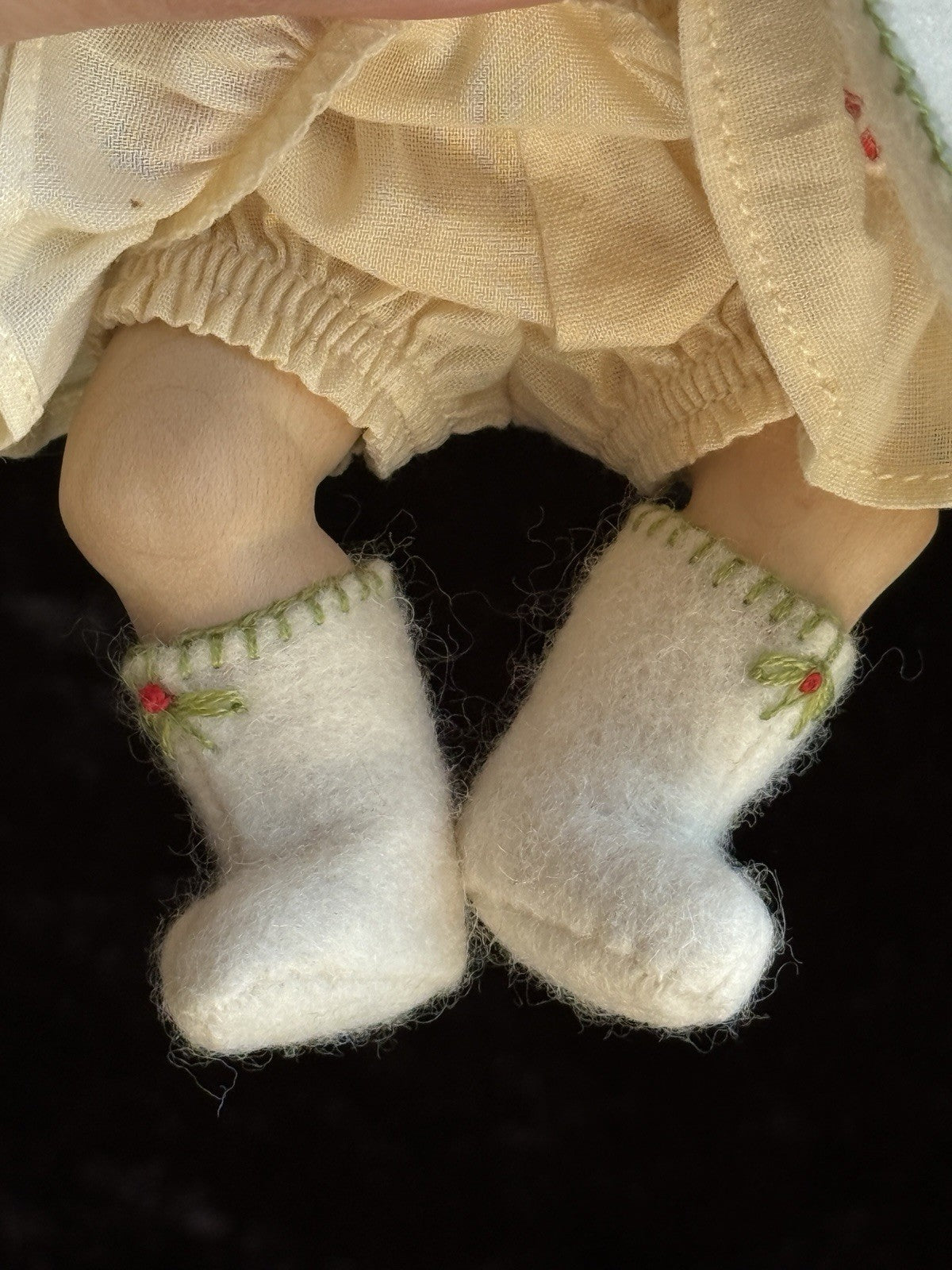 Collectible Erika Catellani 6” Carved Wooden Baby Doll Irma LE 25