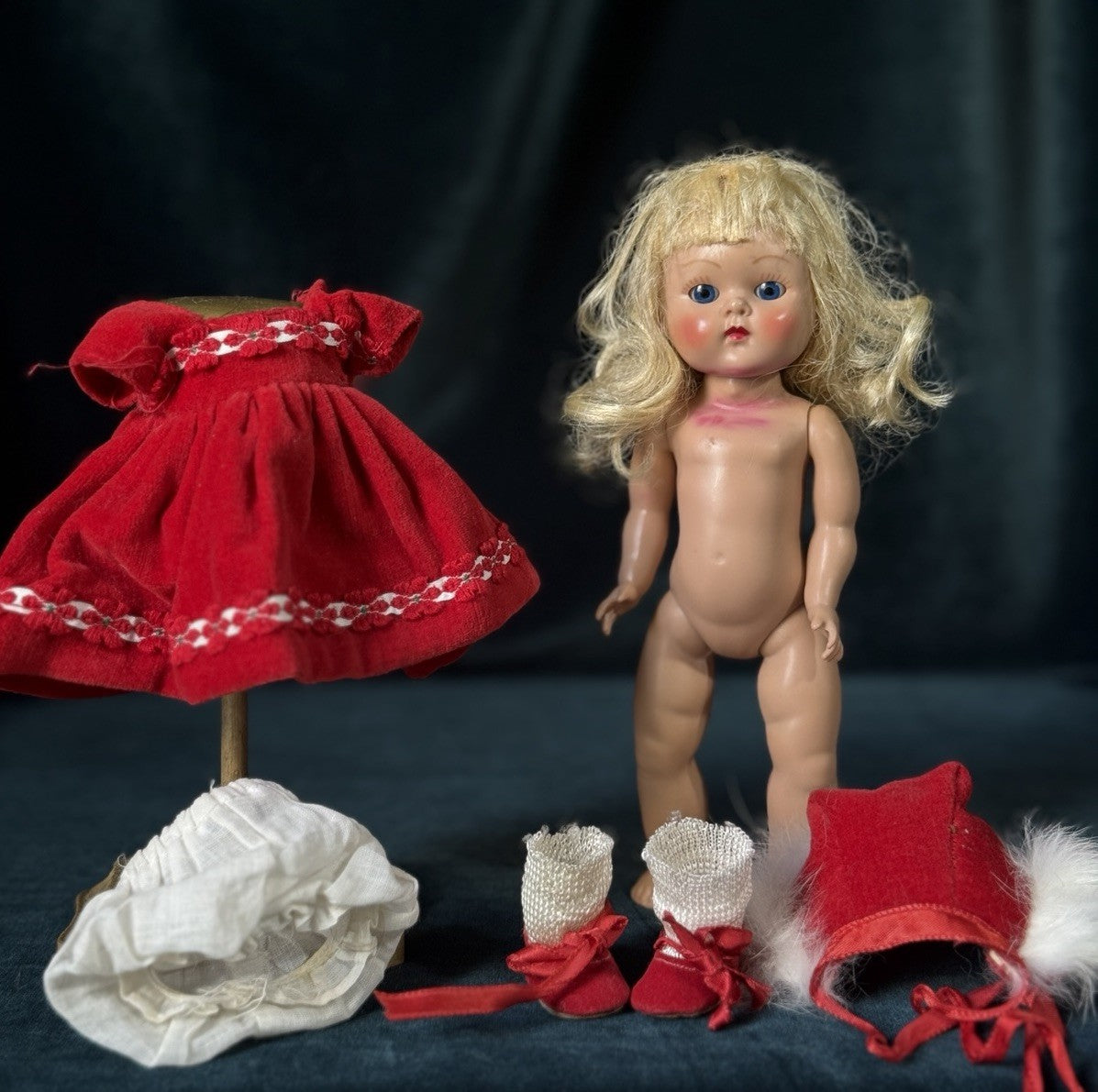 Vintage 1953 Vogue Ginny Doll Ginger #64 Outfit Model Debutante Series