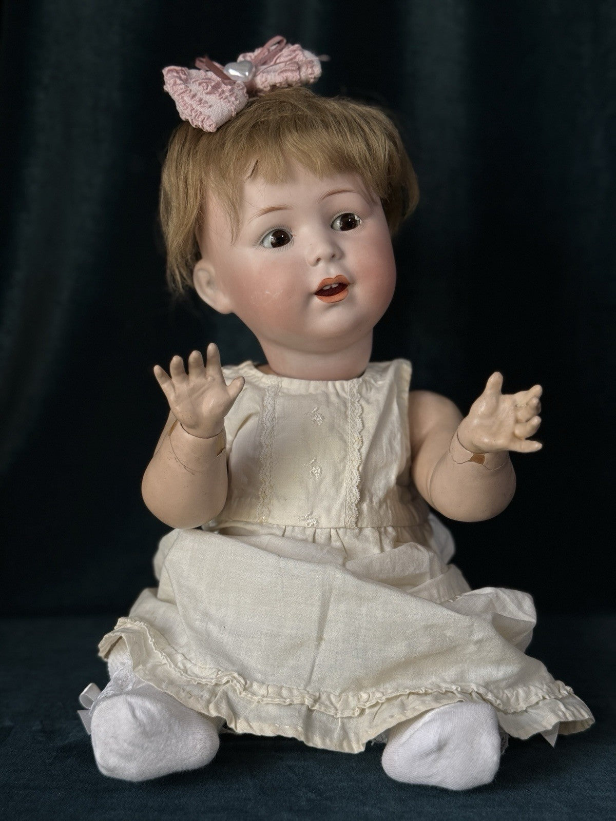 Antique German Cuno Otto Dressel Baby 16” Character “Jutta” Mold 1914 Doll