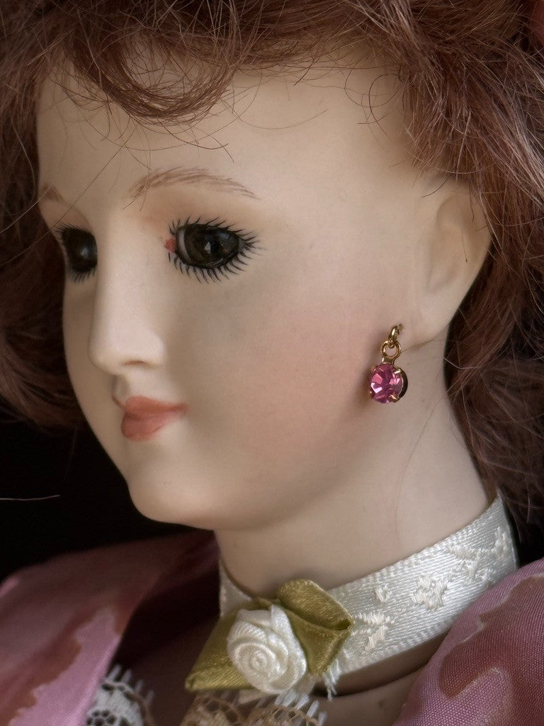 Porcelain 18.5" Reproduction of Antique Bru Lady Grace Caracter Doll with Chair