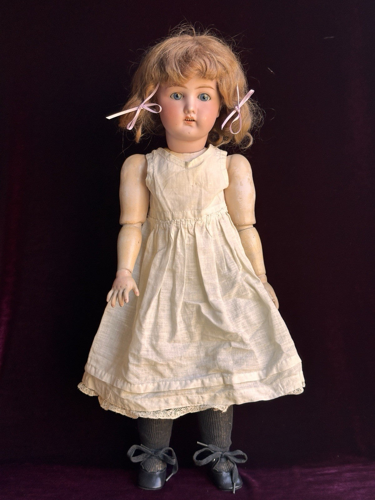 Antique German 23” Gans & Seyfarth Bisque Head Doll