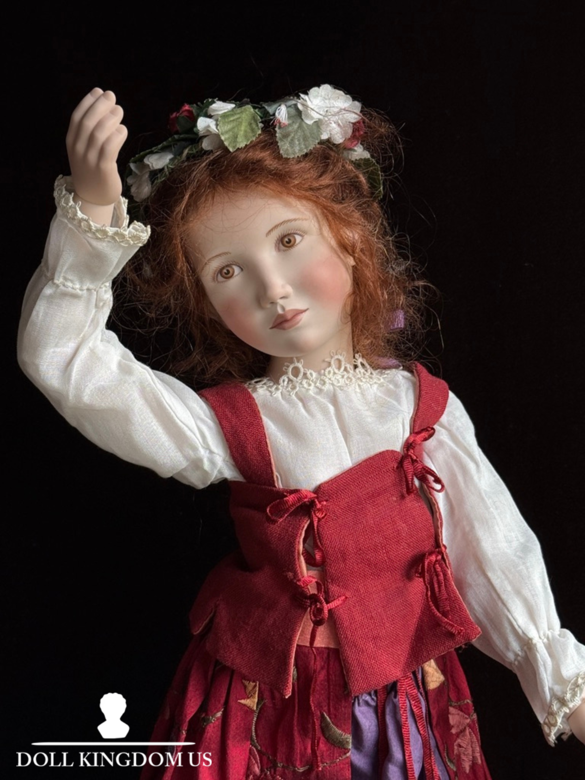 Collectible 18.5" Porcelain Antemisia Doll German Artist Regina Sandreuter LE 15
