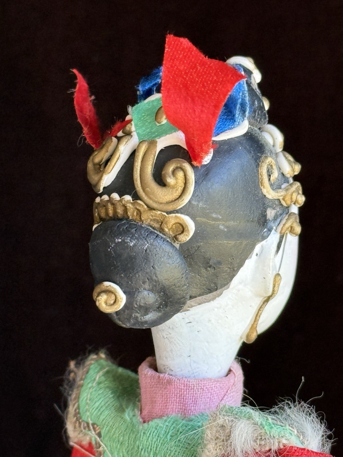 Pair of Vintage 10” Chinese Opera Qing Dynasty Dolls