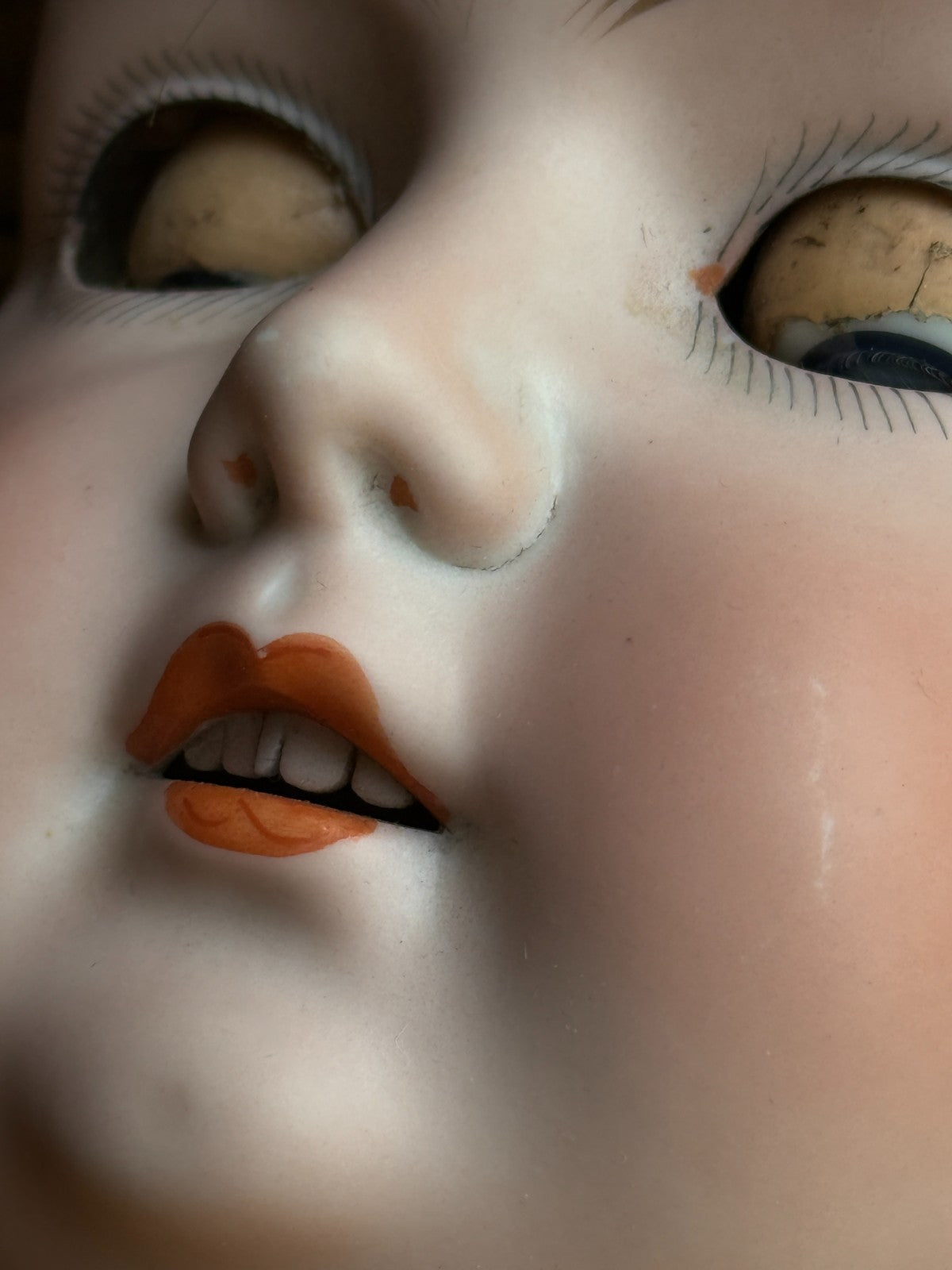 Large Antique German 27” Armand Marseille Bisque Socket Head Doll