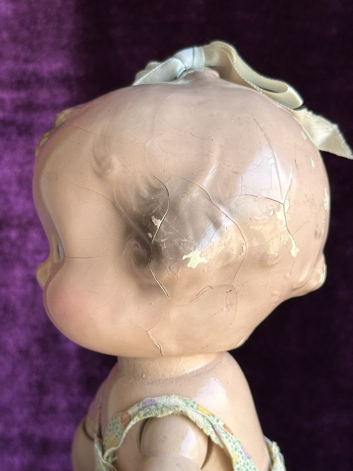 Vintage American 11” Joseph Kallus Cameo Composition Wood Joy Doll