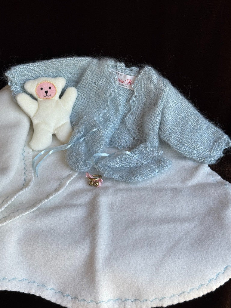 Italian Artist Beatrice Perini Porcelain Baby Doll Fiore with Tag LE 20 Damaged