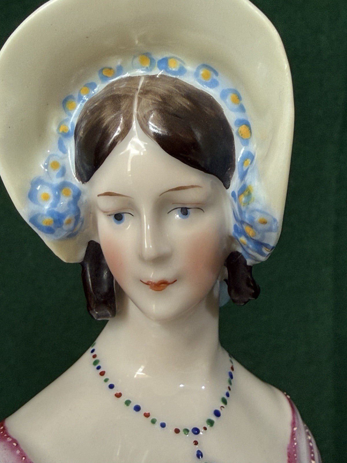 Porcelain German Goebel 4 3/4” Half Doll Figurine Arms Away