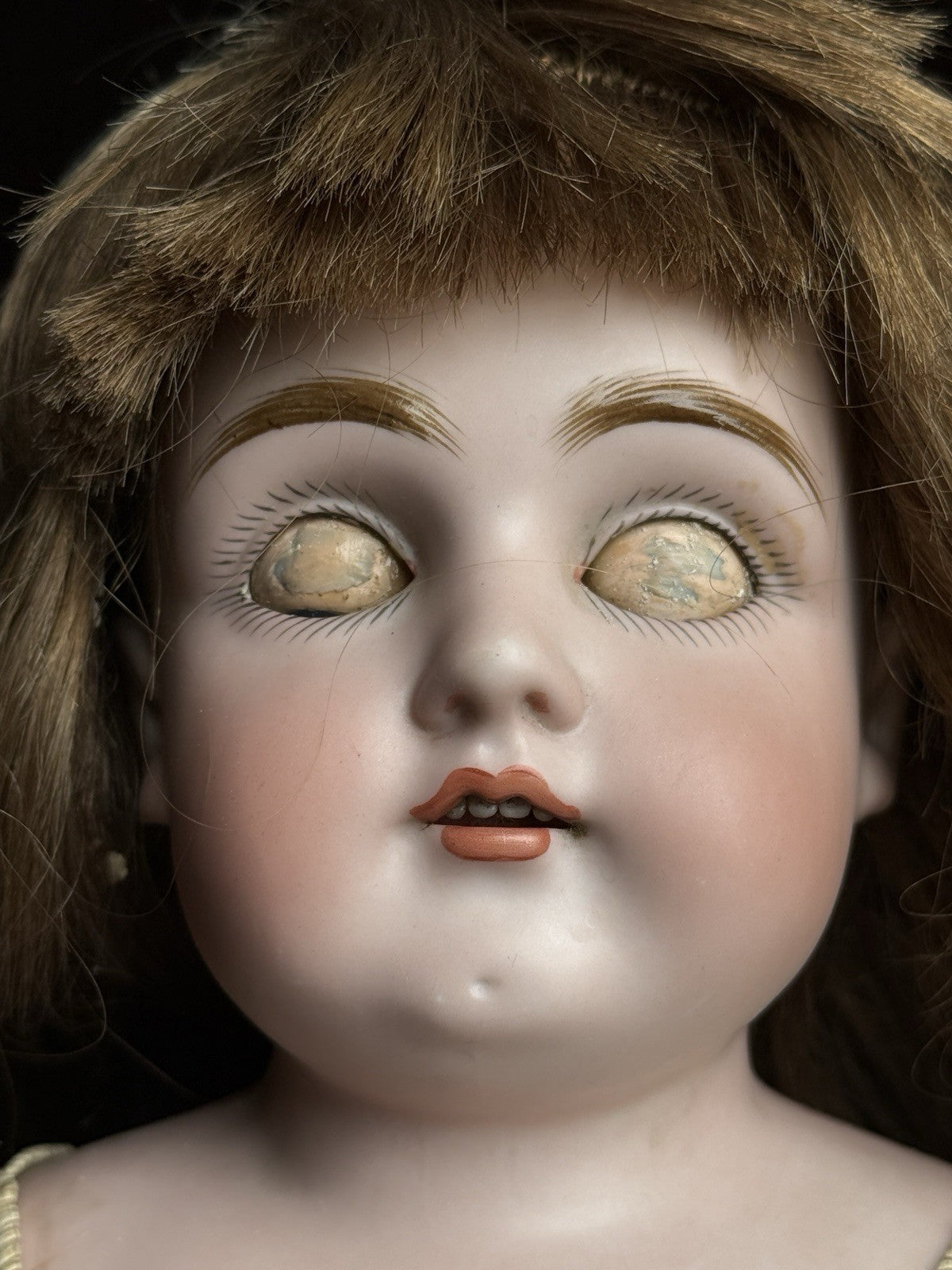 Antique German 20.5” Kestner 154 Bisque Shoulder Head Doll