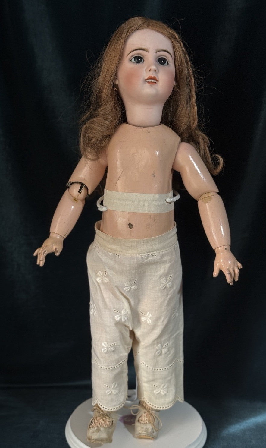 Rare Antique French Walking/Talking/Sleepy Eyes Mechanical JUMEAU 22” Doll