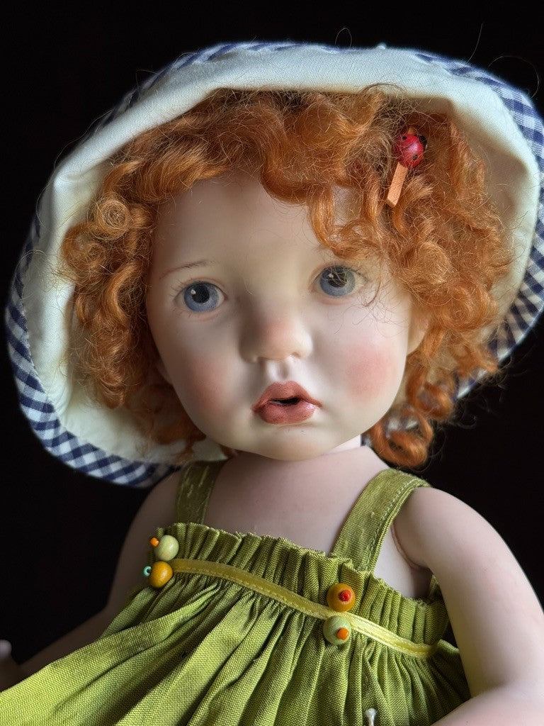 Artist Porcelain Cloth 16” Doll Ruby by Verena Eising LE 15 with Tag
