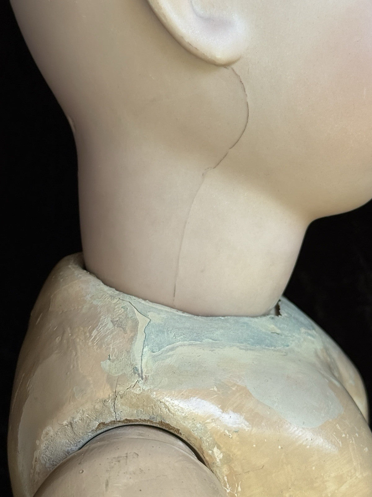 Large Antique German 30” Kestner 164 Bisque Head Doll
