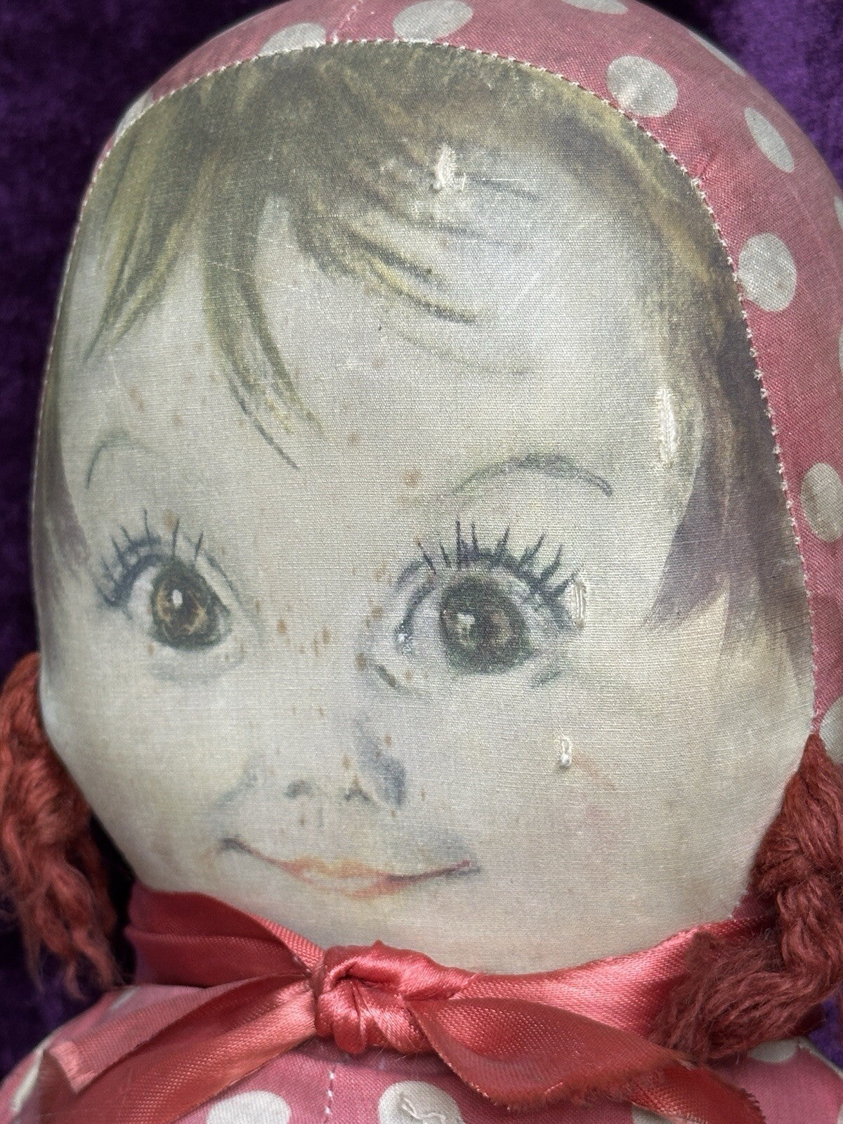 Rare Large 22” Georgene Averill Maud Tousey Fangel Cloth Doll