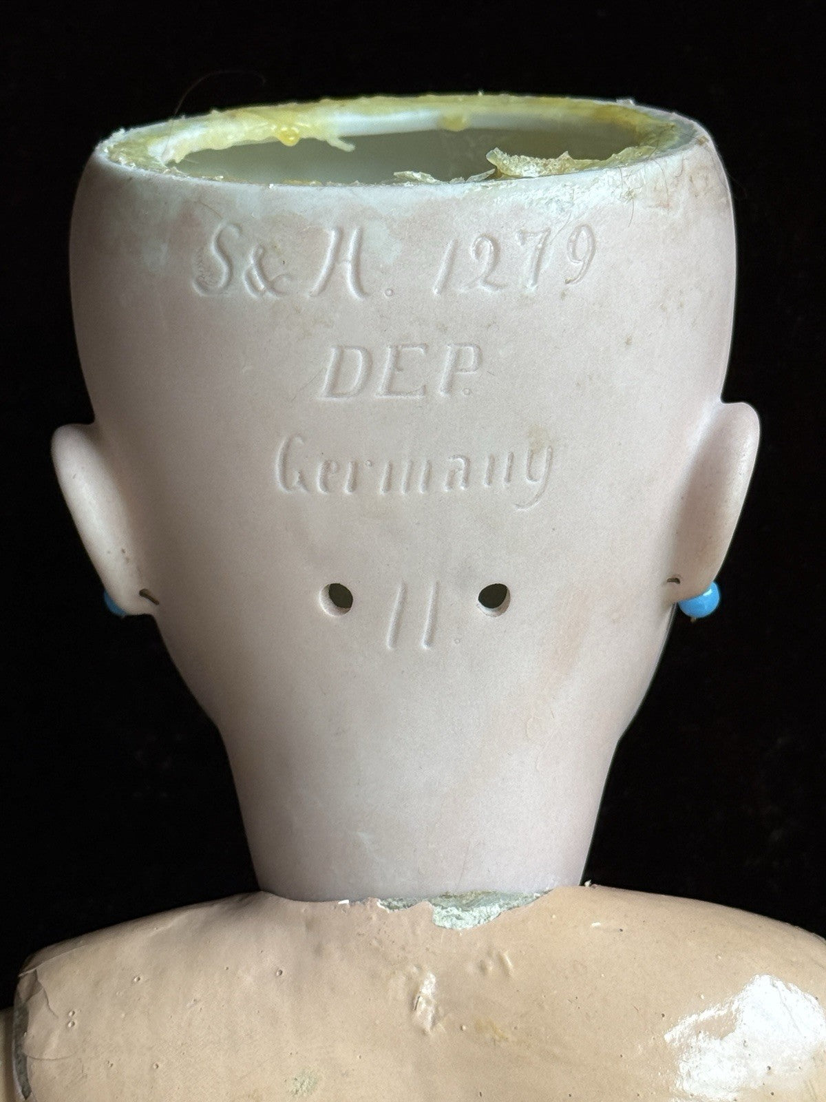 Rare Antique German 22” Simon Halbig Dep 1279 Bisque Head Doll