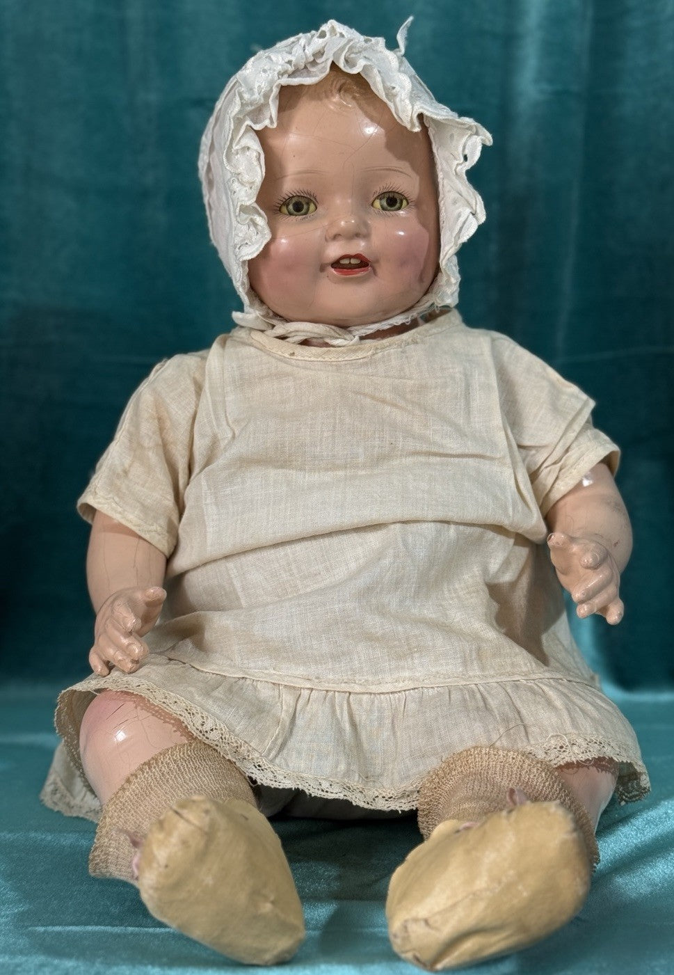 Antique 1920’s Acme Toys Composition Baby 18” Doll