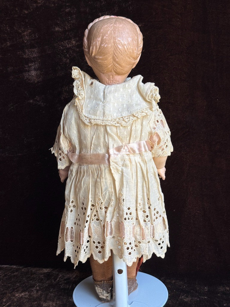 Rare Antique German 12.75” Wagner & Zetzsche Inge Composition Art Character Doll