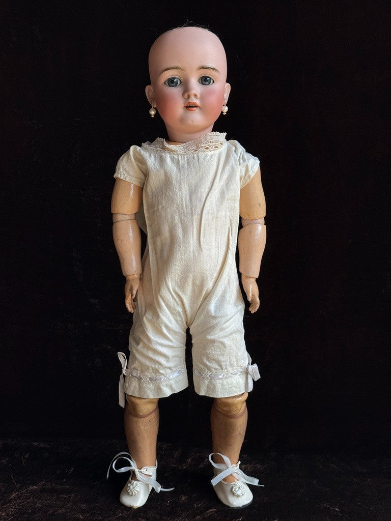 Antique German 23” Walkure Bisque Head Composition Body Doll