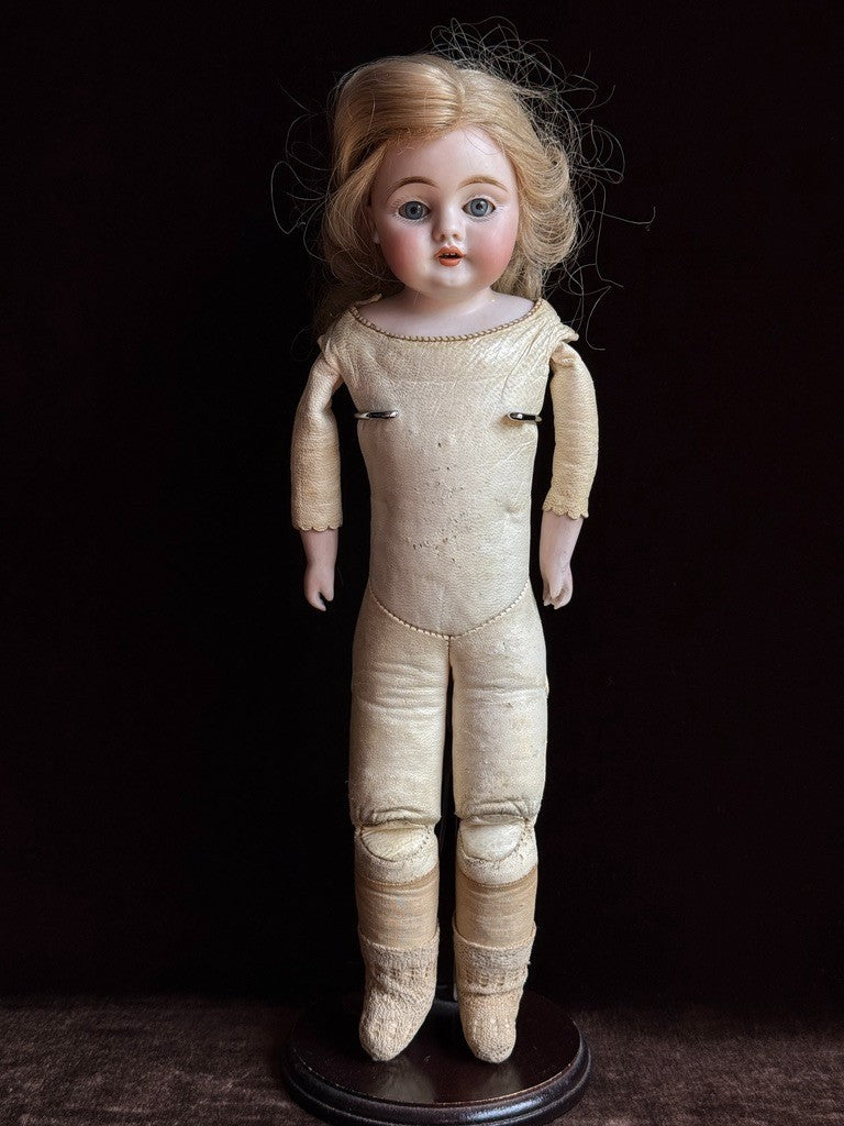Early Antique German 13” Kestner 143 Bisque Shoulder Head Doll
