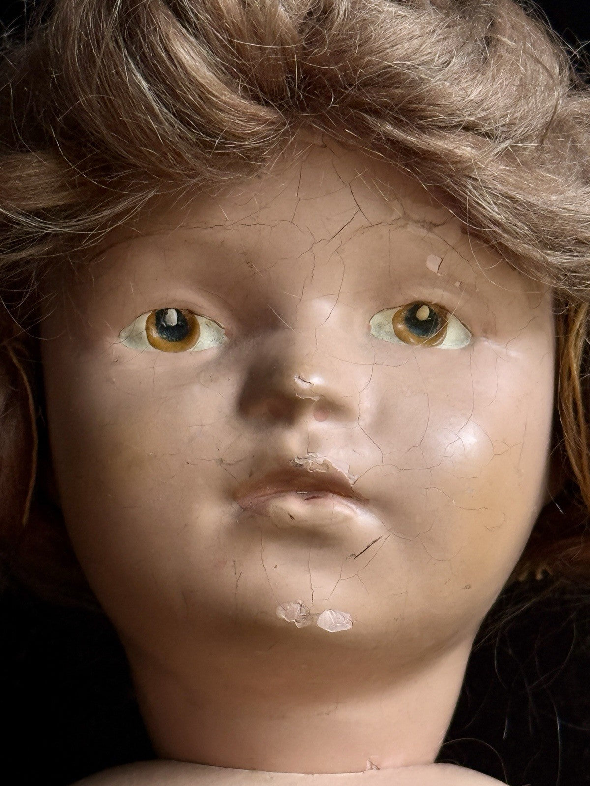 Large Antique American 21” Schoenhut 308 Series Wooden Girl Doll