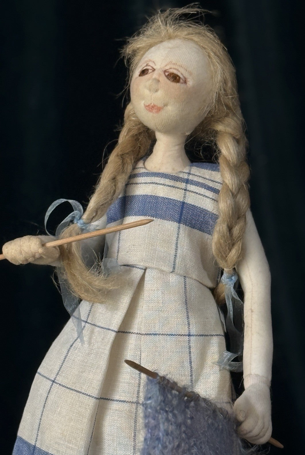OOAK (?) Artist Handmade 16” Doll “Amateur” By Charlie Patricolo; Tag