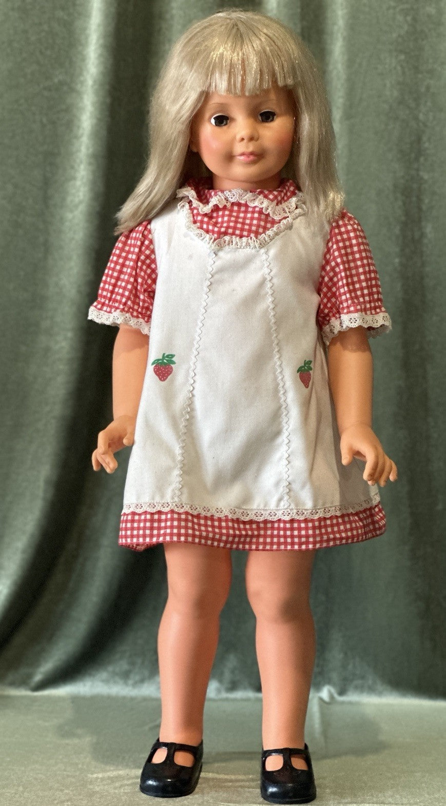 Vintage Ideal G-35 Patti Playpal 35” Walker Doll Blonde Vintage Outfit