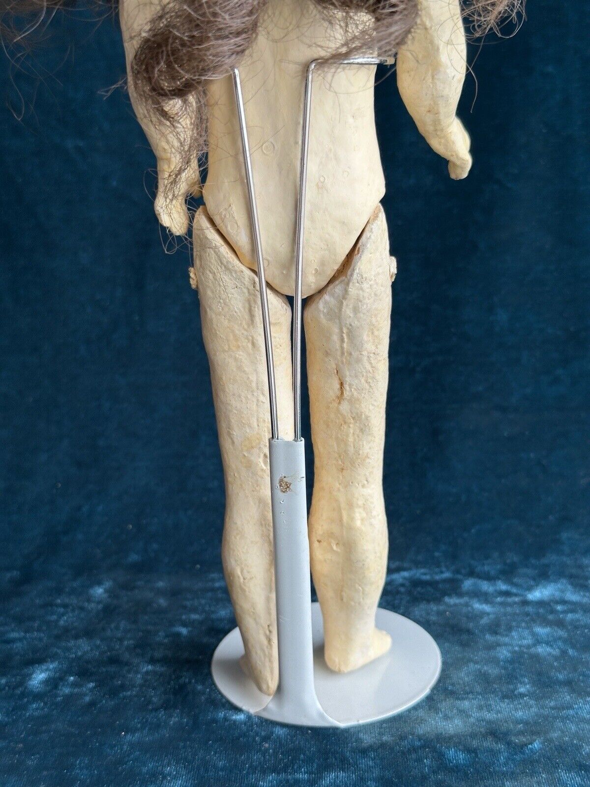 Antique German 12.5” Max Rader or Recknagel R DEP X Bisque Head Doll