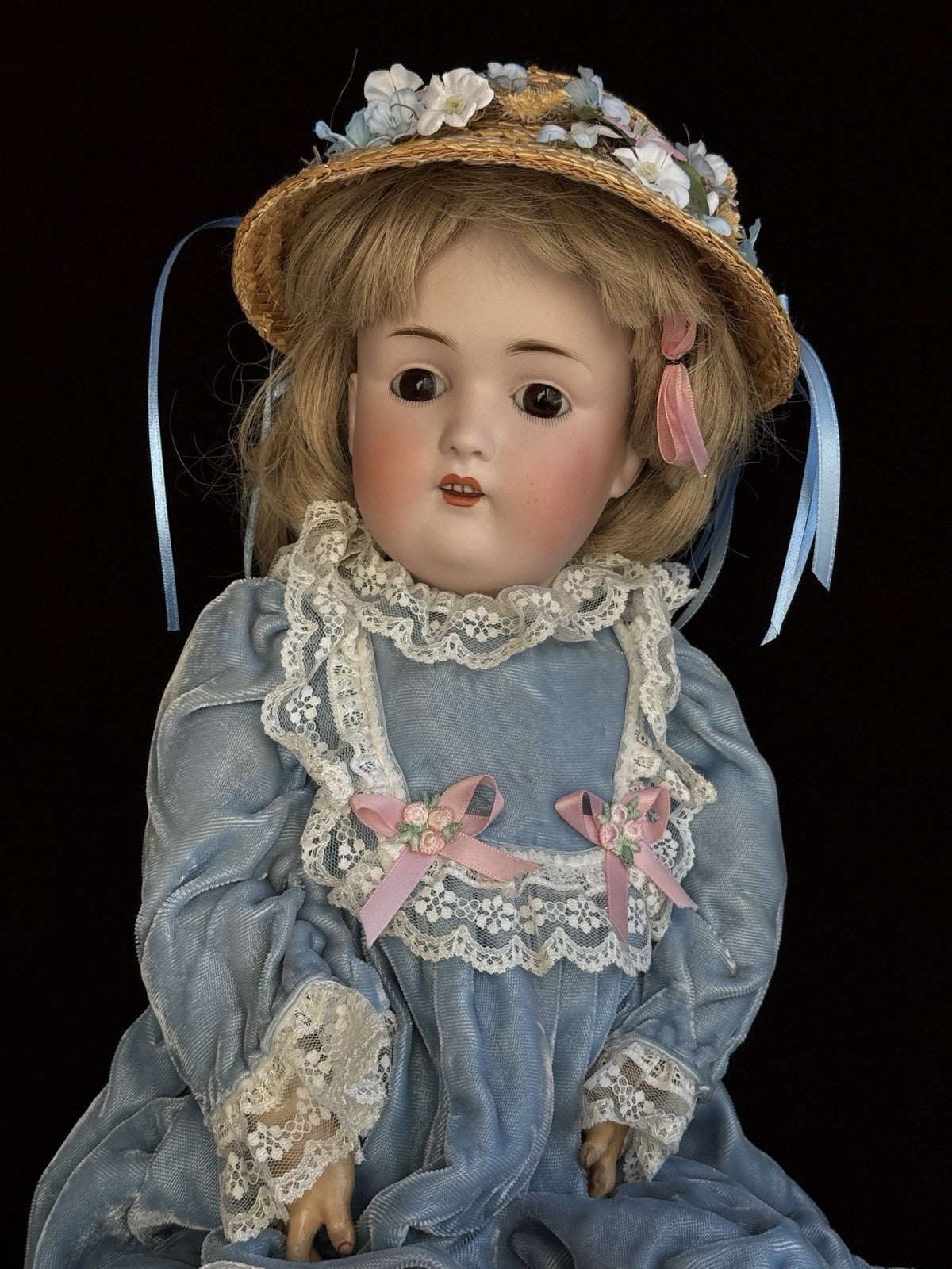 Antique German 23” Kestner 168 Bisque Head Doll
