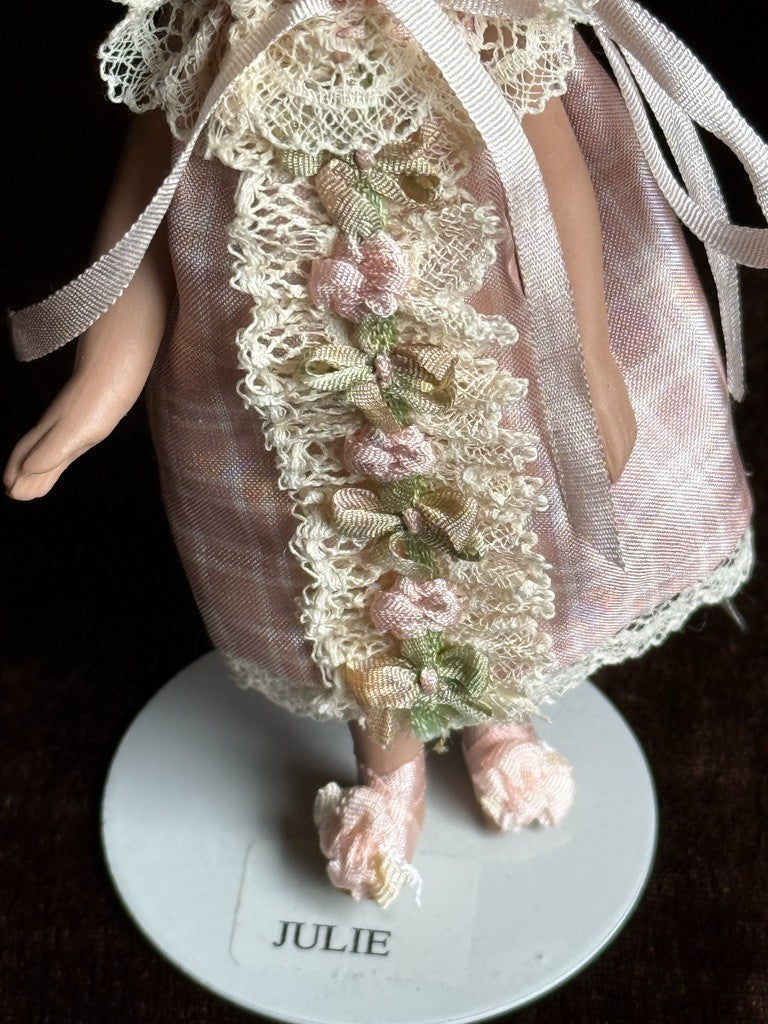 Miniature Cathy Hansen 4” Porcelain Repro of Antique French Mignonette Doll
