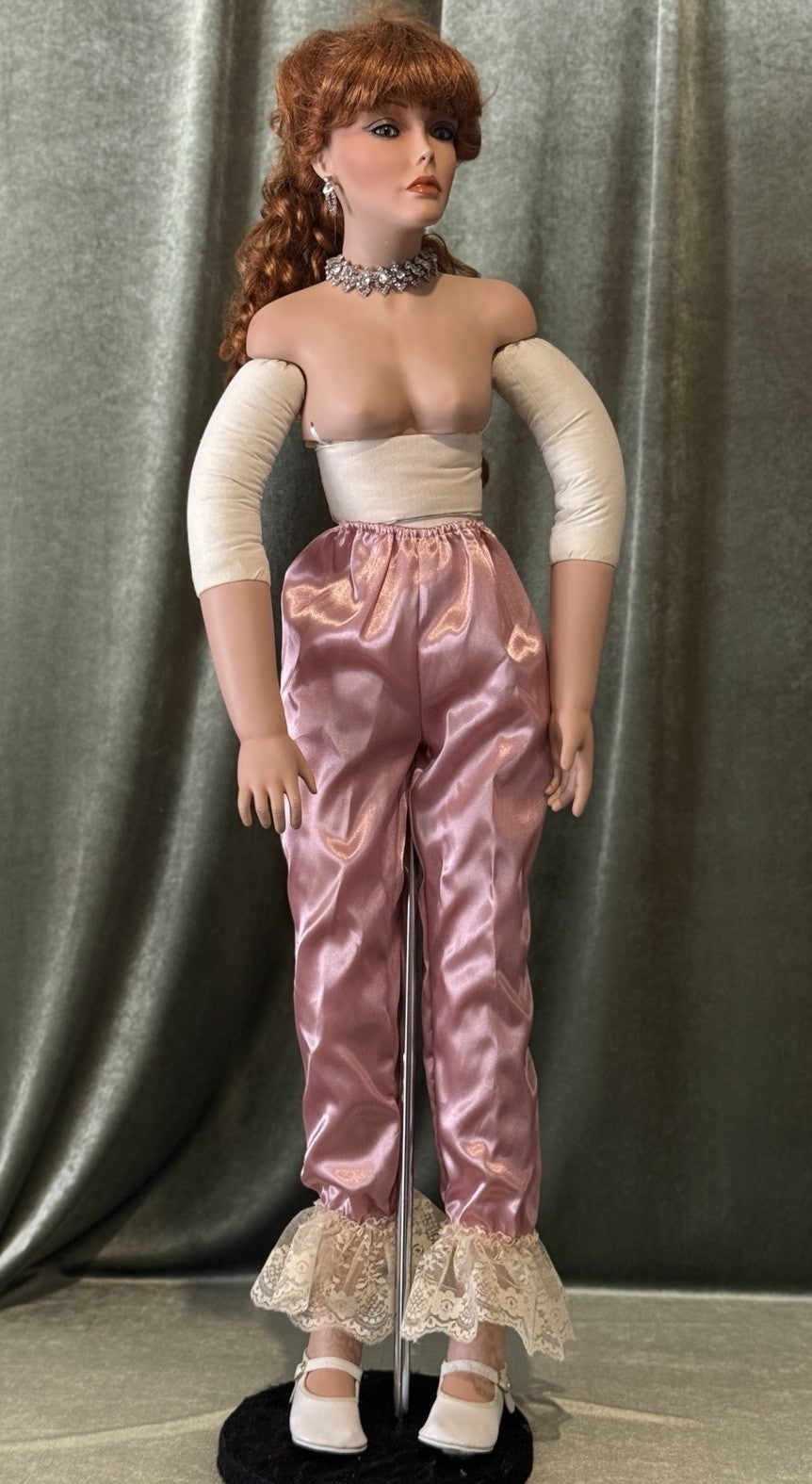 Collectible Large 42” Porcelain Doll “Stormy ” by Rustie LE 2500 COA/Xtra Outfit