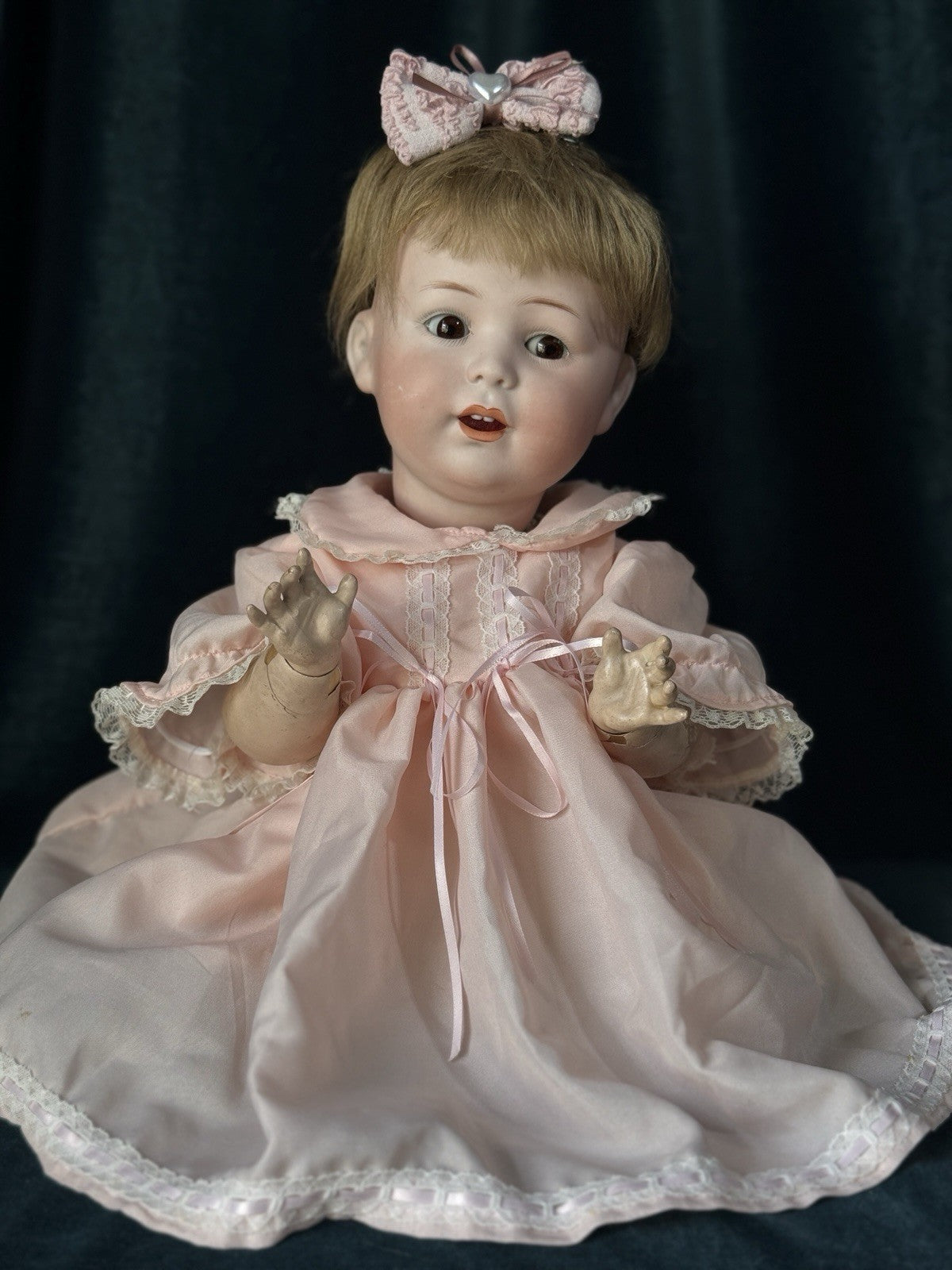 Antique German Cuno Otto Dressel Baby 16” Character “Jutta” Mold 1914 Doll