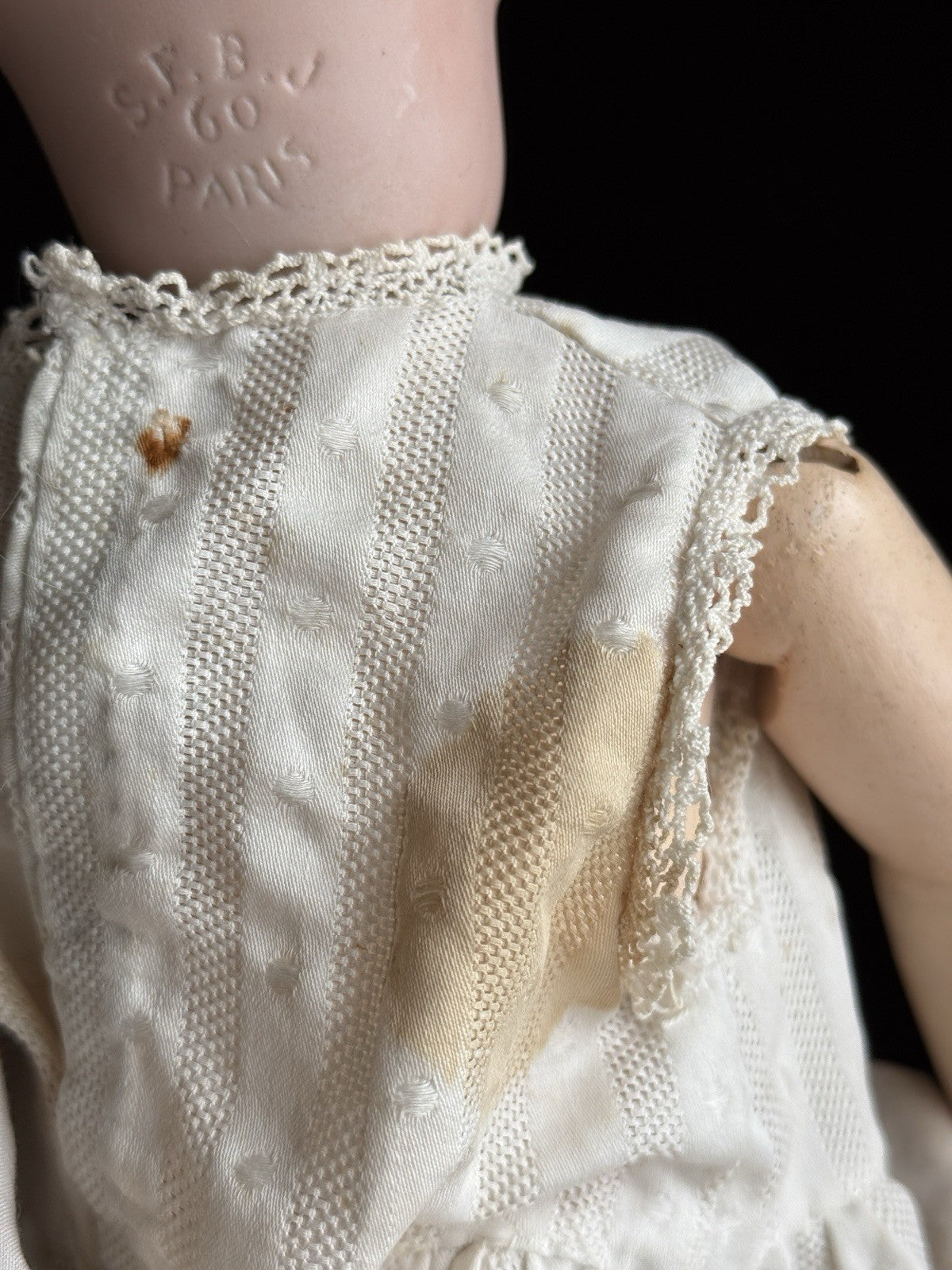 Antique French 20” SFBJ 60 Bisque Head Doll